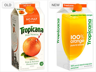Tropicana Rebranding Packaging
