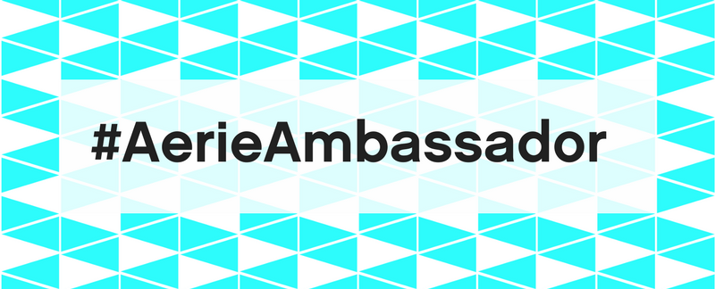 Aerie brand ambassador team hashtag