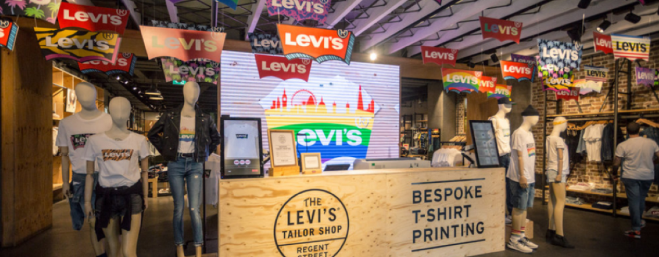 Levi's college marketing includes on-campus retail