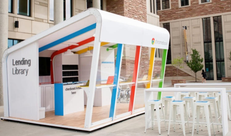 Google Chrome pop-up shop